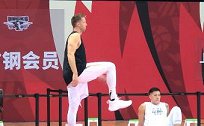 【PP体育在现场】回归首秀！大汉赛前热身 李慕豪未进大名单