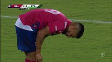 下半场补时第4分钟达拉斯FC球员哈拉黄牌