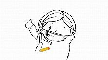 35秒教会你画出1个戴口罩的小女孩