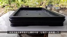 不买景盆了，我自己动手造了一个长方形景盆，准备种盆景，真实用