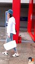 车模李凉凉，嘴巴嘟嘟