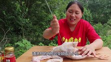 胖妹秘制荷叶鸡，1人吃1整只，两手抱着啃，别提多香了，真解馋