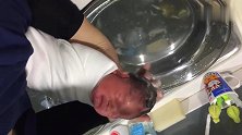 来看看韩国育儿师怎么给新生儿洗头，每一个细节都做的很到位！