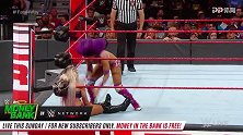 WWE-18年-RAW第1307期：女子四重威胁赛 布里斯VS安博穆恩VS班克斯VS娜塔莉亚集锦-精华