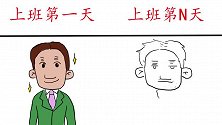 图图爸爸上班第一天vs上班第N天，我们都是这样，毫无例外