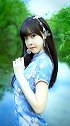 今天比甄嬛小产那天还要热小清新  旗袍  夏天