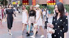 武汉美女街拍，第18秒的小姐姐算是女神类型的吗？气质好出众！