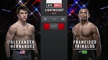 UFC on ESPN4：赫尔南德斯VS特里纳尔多