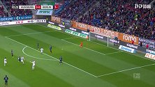 第10分钟奥格斯堡球员哈恩进球 奥格斯堡1-0柏林赫塔