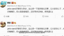 黄龄摔下舞台后报平安：yellowzero好像有九条命