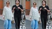滨崎步被曝与男友约会照片,两人牵手走出寿司店