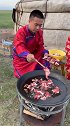 牧民的生活，原生态牛肉