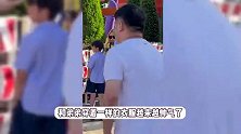 吴尊女儿和邹市明儿子出游，neinei身形高挑，12岁轩轩瘦一圈好独立