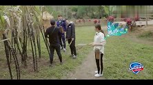 杨超越单手掰甘蔗那么厉害,金瀚一口吃下去,我想问牙齿还好吗