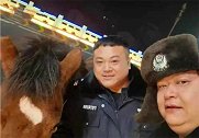 黑龙江密山：民警半夜牵马“取经”刷屏，真相是这样的！