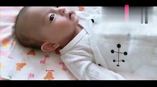 65天大的小宝宝，高鼻梁尖下巴的小美人，头发多点就完美了