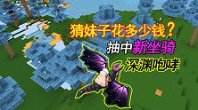 迷你世界：猜猜妹子花了多少钱？抽新坐骑深渊咆哮，从此可以飞了