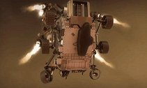 NASA“毅力号”火星车成功登陆 发回首批火星图像