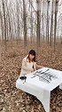 现实版的神笔马良，美女这样画面真是精彩！