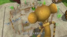 熊出没-熊二撑杆跳救猴，却摔到直升机挡风玻璃上