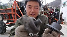 三轮差速器改四驱前桥，输出轴完美搭配再也不怕漏油了！
