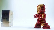 “钢铁侠”VS钕磁铁，双方遇上后会怎样？下一秒别眨眼
