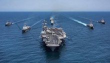 美军航母终于驶入波斯湾，伊朗司令强硬表态，称敢靠近就发射导弹