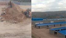 甘肃一工地在建墙体发生坍塌 已造成2死1伤