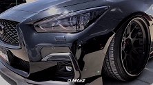 英菲尼迪q50黑武士改装车