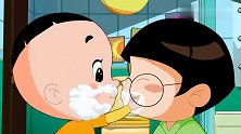 新大头儿子：大头真能胡闹，为了长出胡子，把爸爸的剃须泡用光了