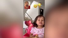 甜化了！穆里略和女儿视频聊天 分不清谁才是那个三岁