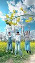 油菜花这样拍，简直美爆了。手机摄影 创意拍摄 创作灵感 错位照 好姐妹一起疯