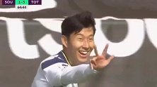 孙兴O巅峰上演大四喜，穆帅情绪起伏，从一脸严肃到要抱抱！