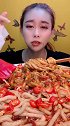 吃麻辣粉条，过瘾啊！