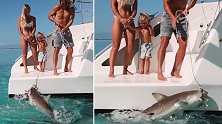 国外一对网红带2岁孩子一起喂鲨鱼 引来网友批评
