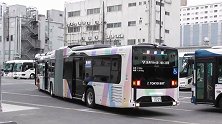 日本全新的BRT巴士，全场18米