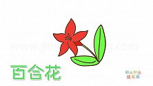 植物简笔画大全，画简单的百合花简笔画