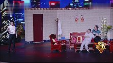 王博文拿着一根大棒针。杨树林吓瘫儿子，你是要给爸穿串吗