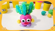 彩泥制作教程，如何制作萝卜，创意手工大全
