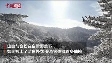 安徽黄山银装素裹如“仙境”