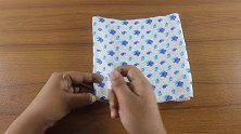 创意生活，教你用碎花棉布和购物布袋制作简易口罩