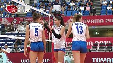 2019女排世界杯：韩国女排对塞尔维亚女排，最佳精彩时刻集锦