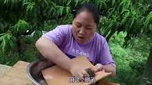 胖姐做的瓦片烤肉，香气扑鼻，大口吃肉，太过瘾了！