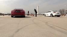 奥迪TTS对特斯拉MODELS，油车对电车，谁更快？