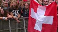 瑞士民谣金属旋律死乐队演唱会现场，上万人的聚会，真壮观。