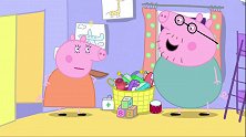 小猪佩奇：猪爸爸给佩奇做书架，一点用都没有，很像个滑梯