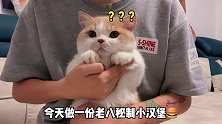 今日伙食：猛梨秘制小汉堡？猛男必看 沙雕 迷惑行为大赏 家有傻猫 老八秘制小汉堡