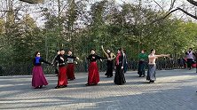 北京紫竹院广场舞《金风吹来的时候20200104》