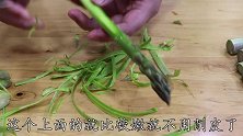 芦笋我家喜欢这样吃，鲜嫩脆爽营养美味，做起来简单还老少皆宜