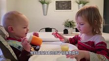 萌娃很想碰黑乎乎的土壤，宝妈却来阻止，小娃这下真生气了！